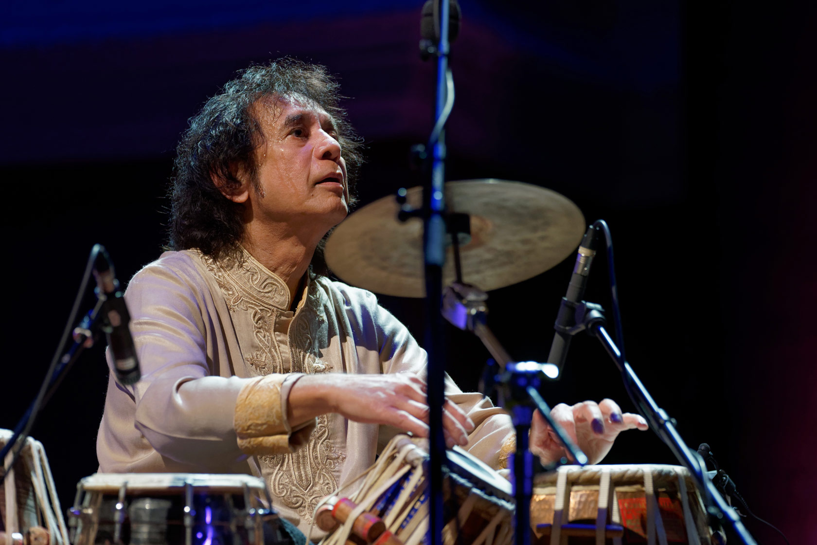 Zakir Hussain Hussein Drummerworld