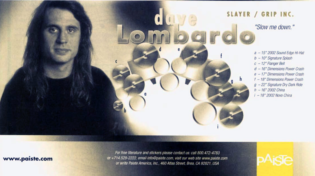 Dave Lombardo Drummerworld