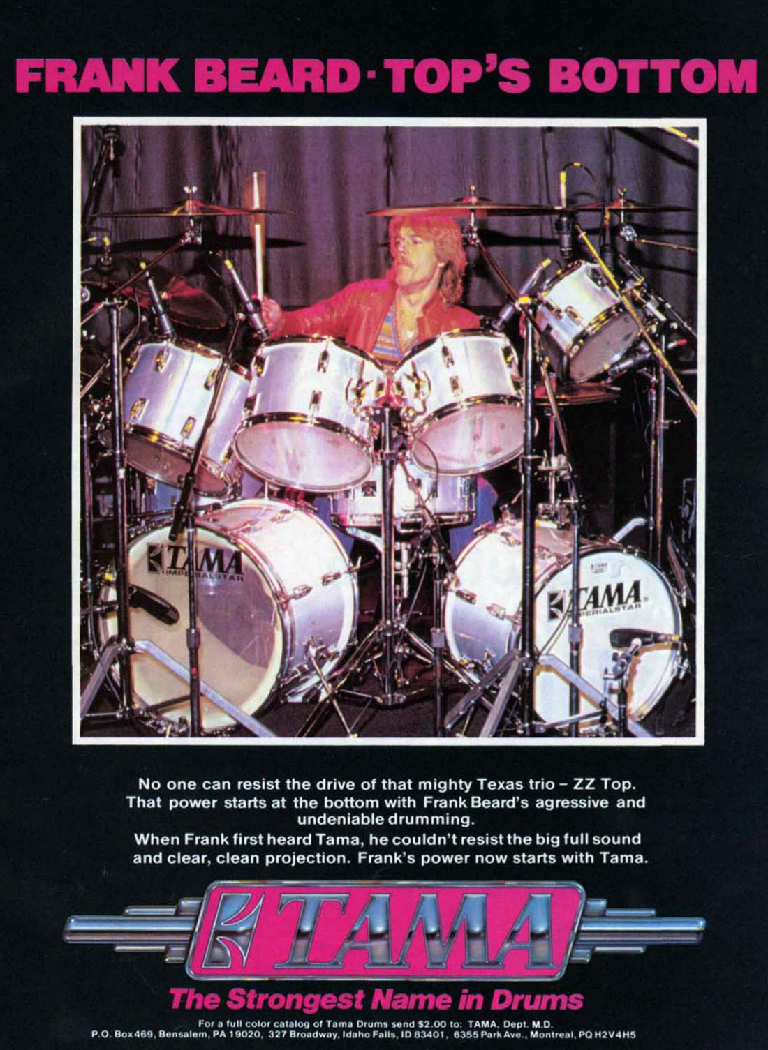 Frank Beard ZZTop Drummerworld