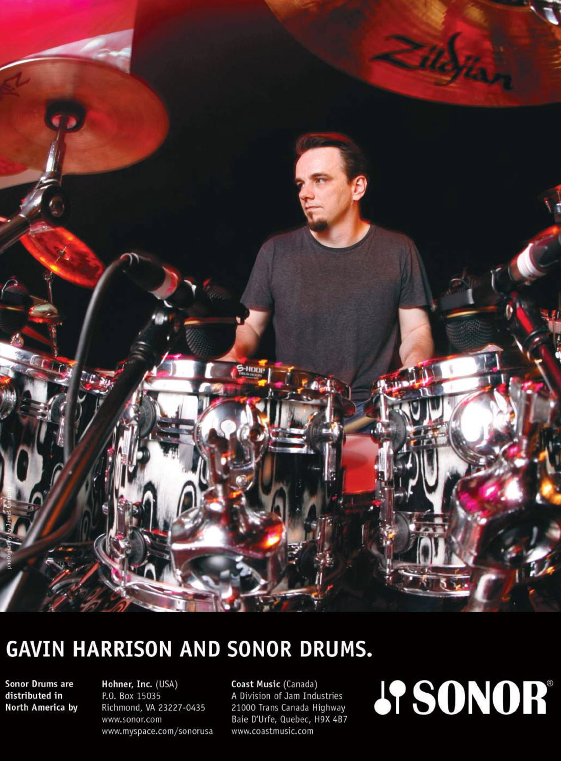 Gavin Harrison Drummerworld