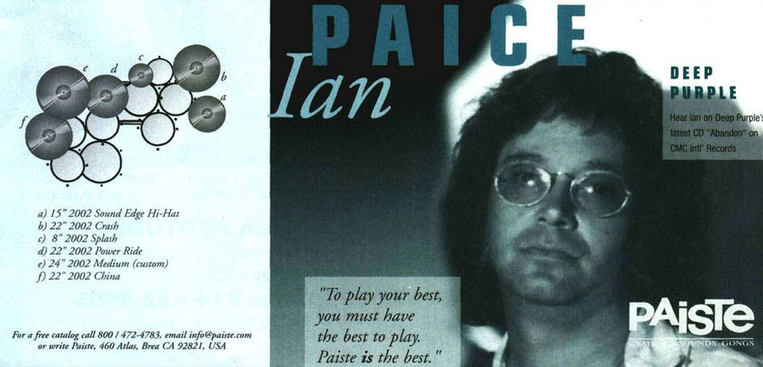 Ian Paice - Drummerworld