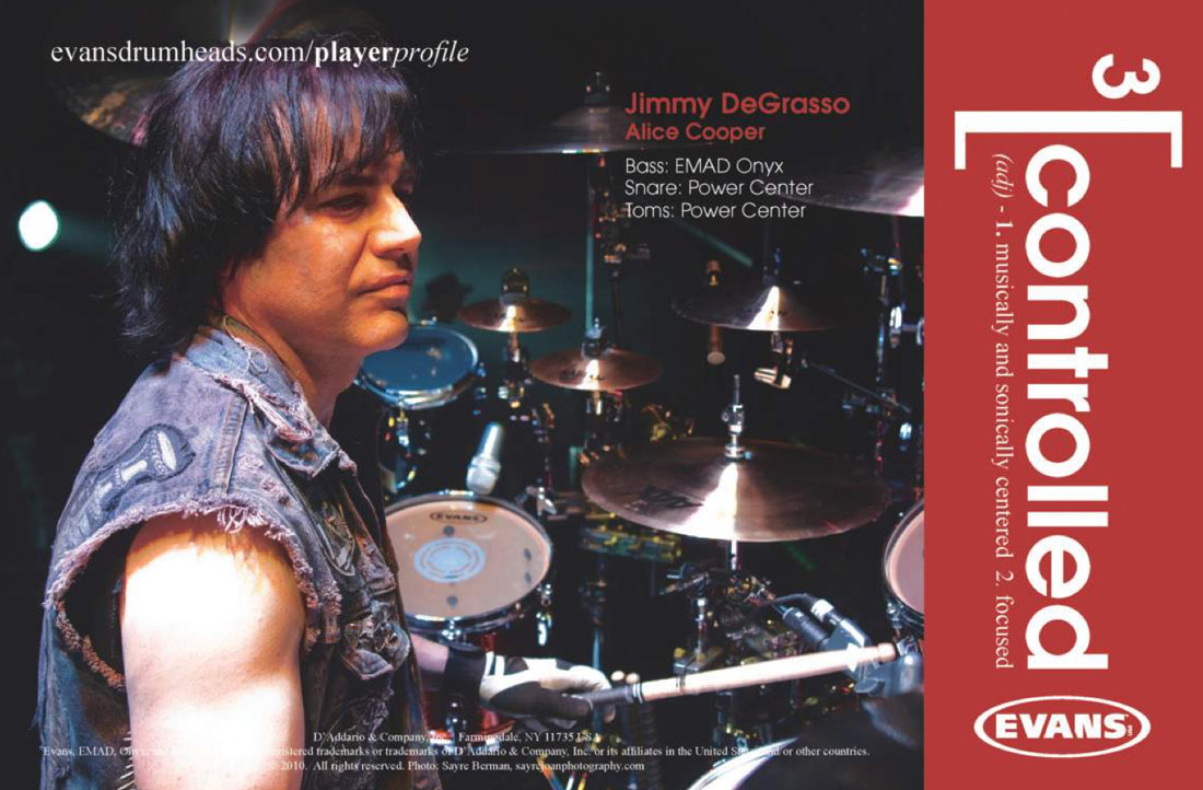 Jimmy DeGrasso Drummerworld