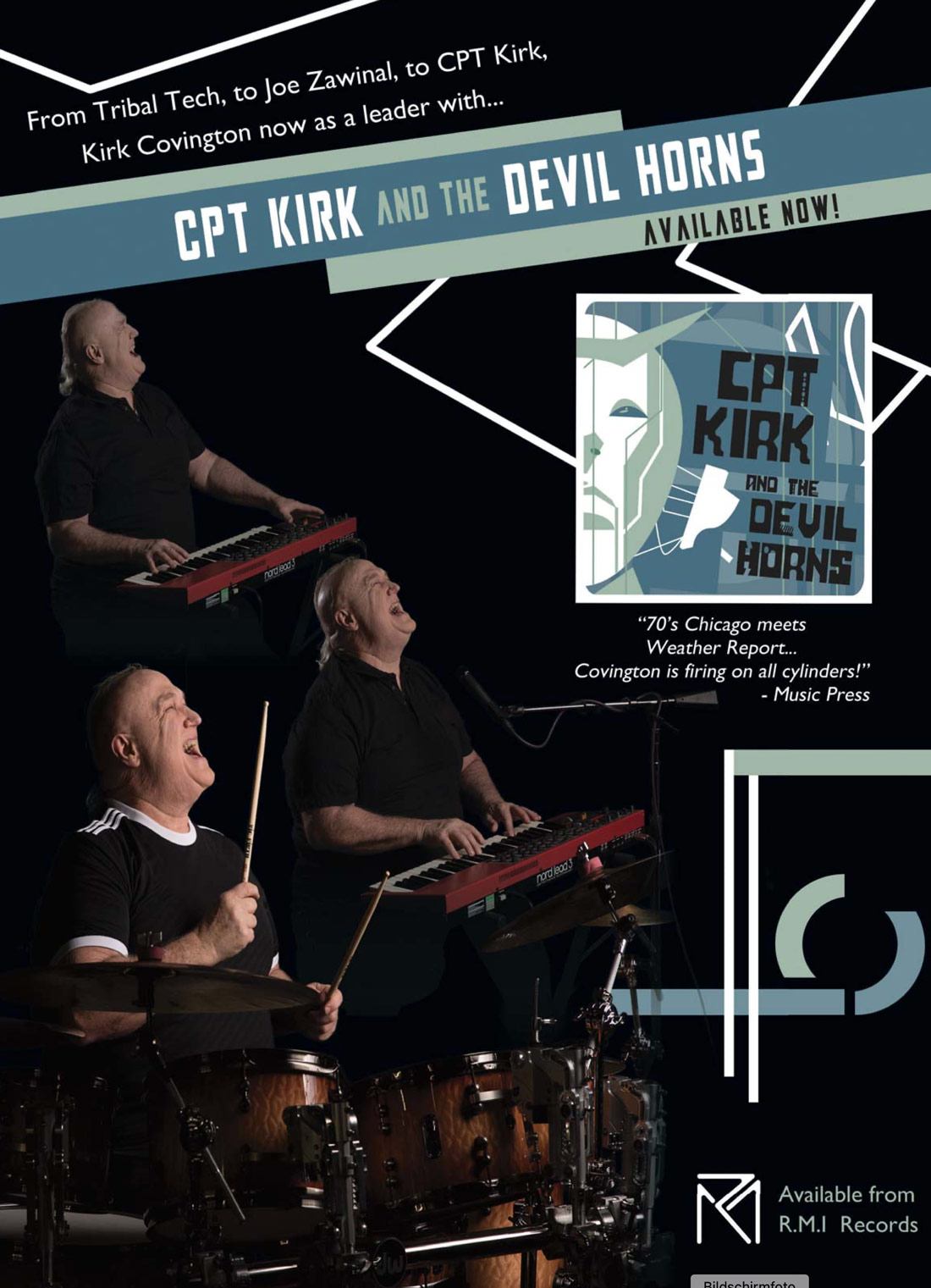 Kirk Covington - Captain Kirk - Drummerworld