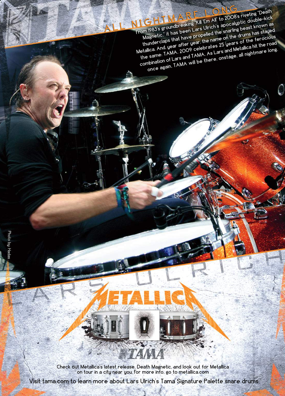 Lars Ulrich - Metallica - Drummerworld